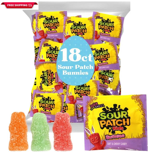 SOUR PATCH BUNNIES, Perfect Candy to Fill Easter Eggs, Easter Candy