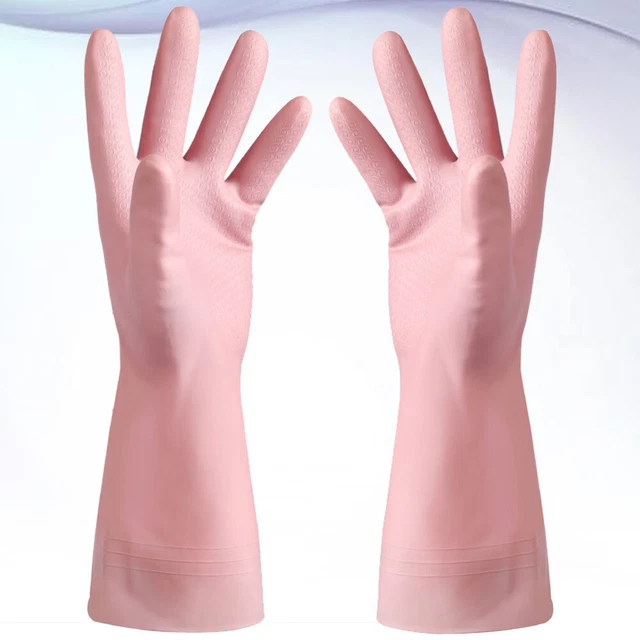1 Paio Guanti da Cucina Impermeabili Rosa Guanti Casa Lavastoviglie