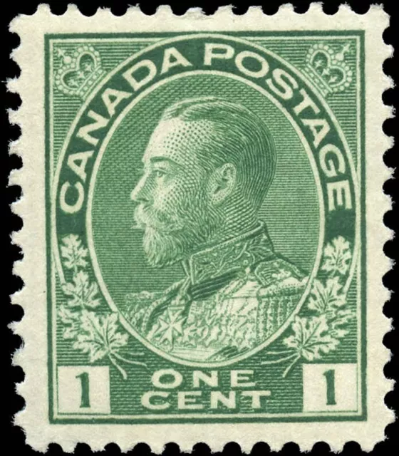 Canada Mint H F-VF 1c Scott #104 1911 King George V Admiral Issue Stamp