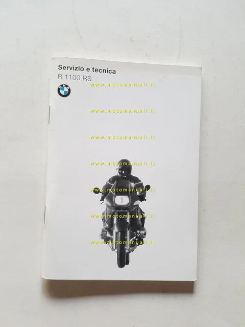 BMW R 1100 RS 1996 manuale uso manutenzione originale italiano