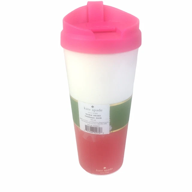 Kate Spade Thermal Travel Mug 16oz Hot Cold Cup Coffee Tea Tumbler Insulated 3