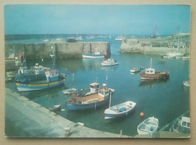 Old Postcard Alderney Harbour Channel Islands Judges Ltd Posted (150 X 105mm)