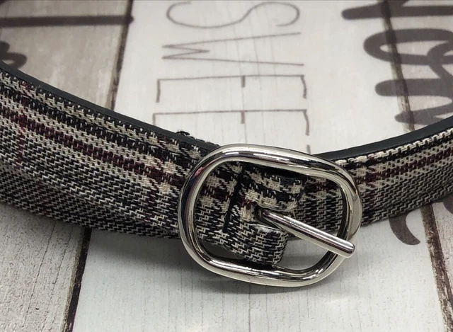 Collection XIIX Belt Size Large Plaid Business Professional Career .5X41.5"
