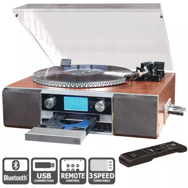 NEOSTAR RETRO STYLE Turntable Cd Recorder Music System Bnib £180.00