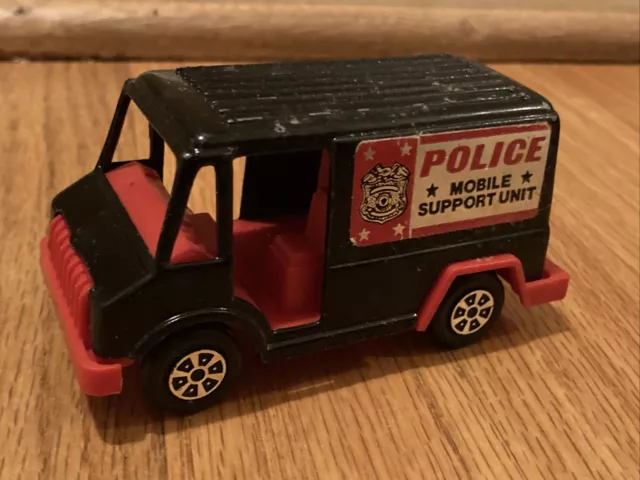 1970 Tootsietoy Vintage Diecast Police Mobile Support Unit Panel Truck Nice