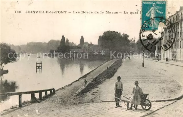 13511196 Joinville-le-Pont Les Bords de la Marne Le quai Joinville-le-Pont