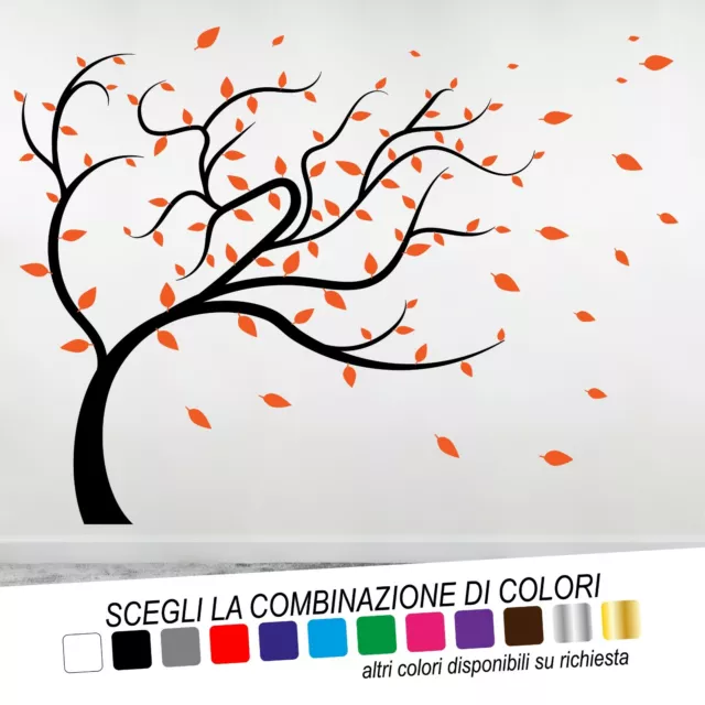 Adesivi Murali Adesivo Wall Stickers Decorazioni Vinile Albero Vento Famiglia