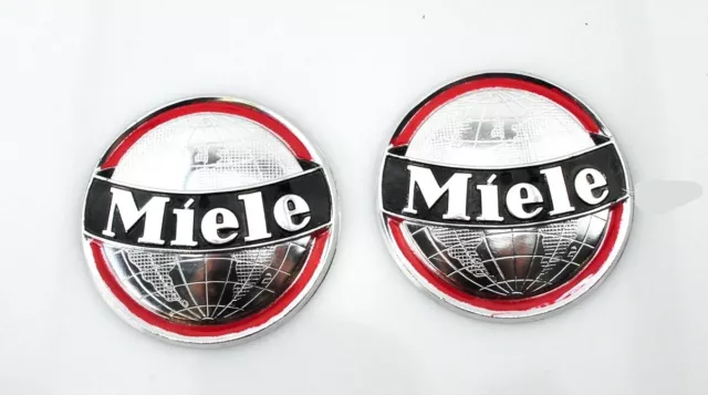 Miele K 52 53 Moped Mokick Original Tank Emblem Satz Alu poliert Neu