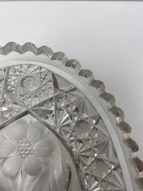 Vintage American Brilliant Cut Glass Bowl/Dish 5