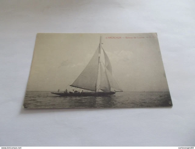 Lot 3 Cpa Bassin D Arcachon Gironde Bateaux De Course Regates Animees