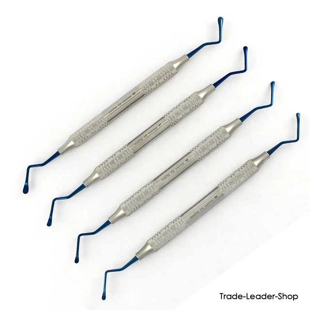 3 Pcs Lucas Bone Curette #86 Large 3mm Spoon D-E - Foto 14