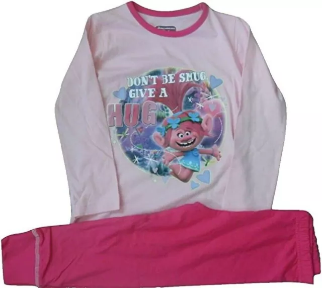 Dreamwork Trolls Official Licensed Poppy Pyjamas. Age 5-6, 7-8 and 9-10 Years