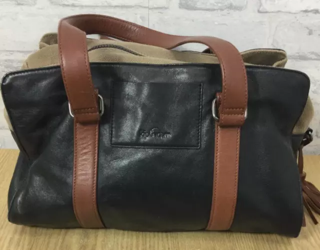 Kipling Leather and Canvas Shoulder Bag Black (ST164K)