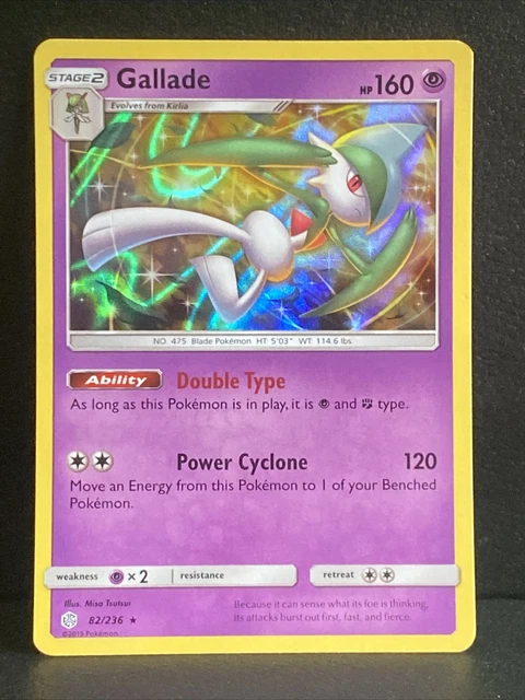 Pokémon TCG Gallade Sun & Moon Cosmic Eclipse 82/236 Holo Holo Rare