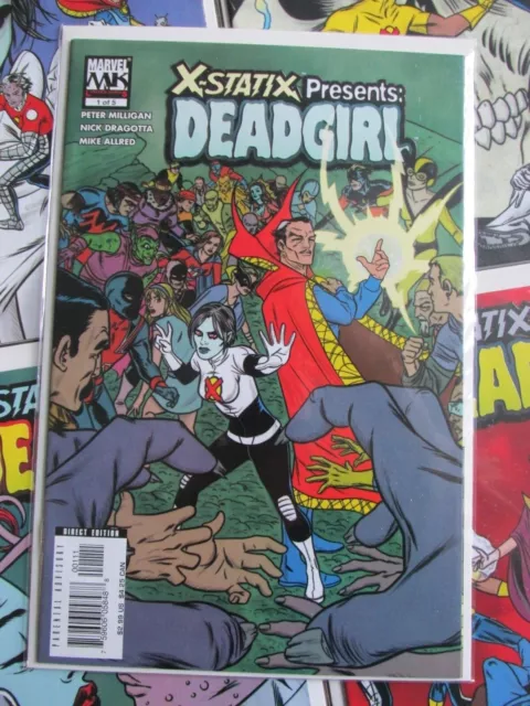 Marvel 2006 X-STATIX PRESENTS DEAD GIRL Comic Book Issue #1-5 Complete Set 2 3 4 2