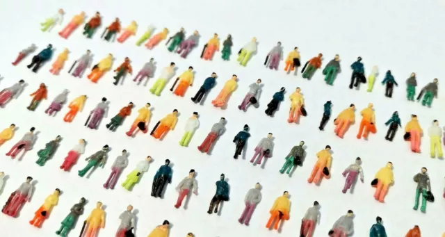 100 Piece Figurines N Gauge 1:160 Railway Painted Standing Passenger New From