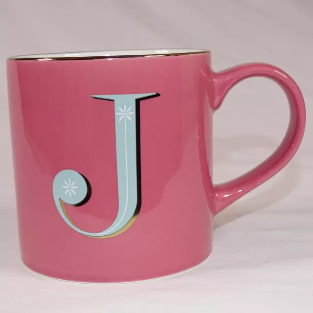 16oz Stoneware Monogram Mug 'c' Pink - Opalhouse™ : Target