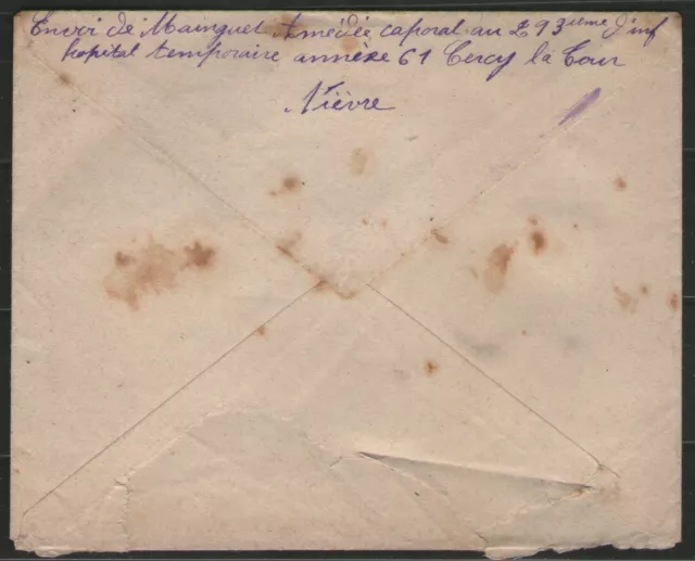 FRANCE: Nièvre / COMPLEMENTARY HOSPITAL n°61 / CERCY-LA-TOUR (1915) 2