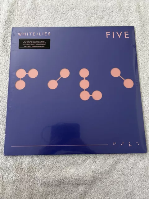 WHITE LIES FIVE 12" Ltd BLUE VINYL LP ALBUM RECORD NEW AND SEALED