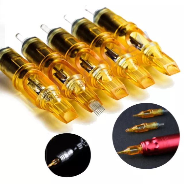 20x Sterile Disposable Tattoo Needle Cartridges Round Liners Shaders RL M1 RS RM