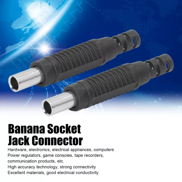 (black)10 Set Banana Socket Connector Banana Female Socket Brass PA Jack