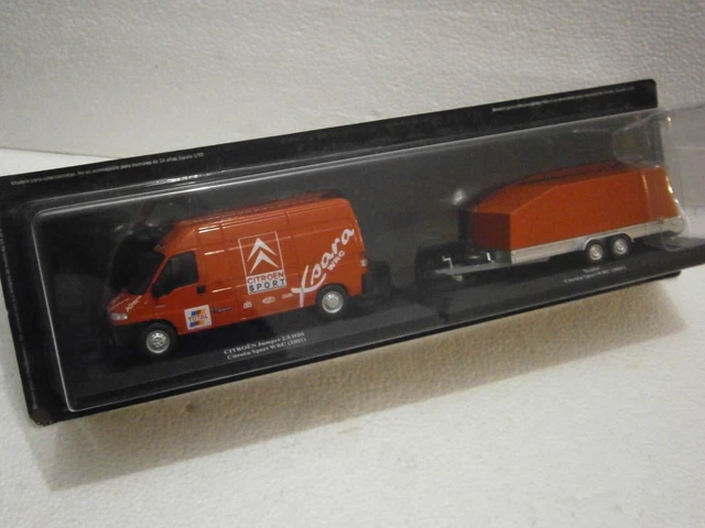 Modellino IXO 1/43 Citroën Jumper 2.8 Fourgon Assistance, Rallye Loeb 2001, Nuovo