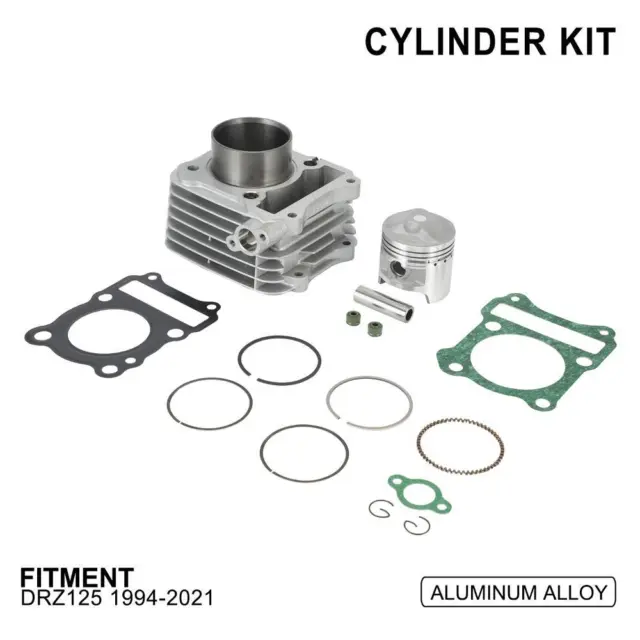 Cylinder Piston Barrel Head Kit Ring Gasket For DRZ125 1994-2021 Motorcycle