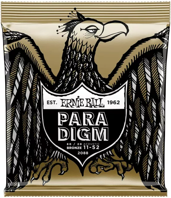 Guitar Strings Acoustic Ernie Ball 2088 Light 80/20 11-52 Bronze Paradigm SALE!