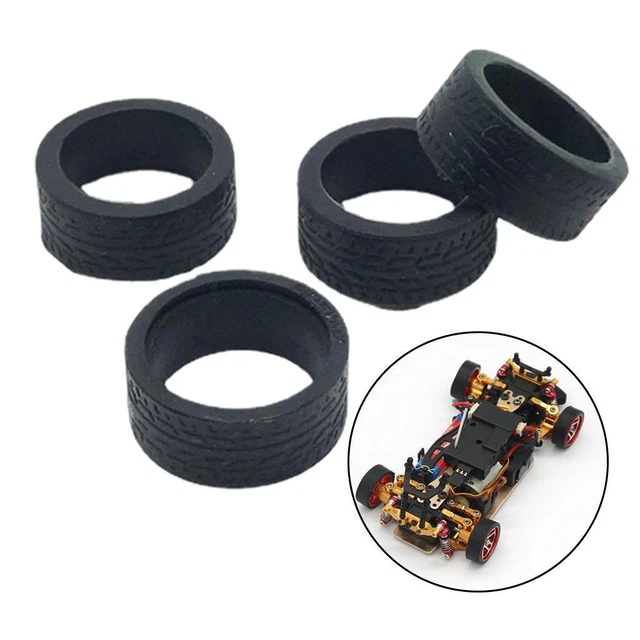 RC Car Rubber Tires Set (4PCS) For WLtoys 1/28 K969 K989 K999 P929 Models - Upgrade Accessories - View #3