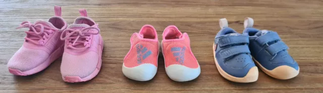 Baby Girl Shoes /Sandals Bundle LOT Adidas NIKE SIZE 3, 3.5, 4