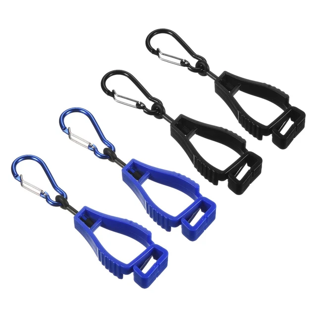 Guanto Protezione,4pz Guanti Afferra Cattura Clips Supporto Appeso,Nero Blu