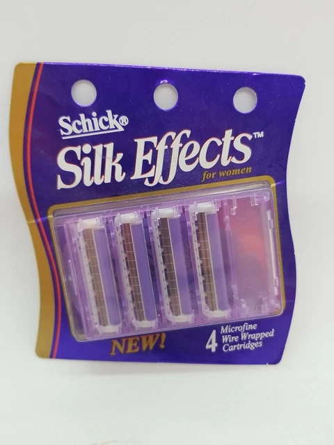 Cartucho de hoja de afeitar Schick Silk Effects 4 unidades alambre microfino 1 paquete