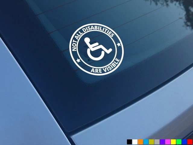 Pegatina Not All Disabilities Are Visible de deecay