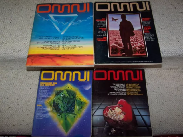 OMNI MAGAZINE 1980 Lot of 4