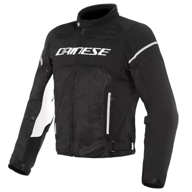 Giacca moto Giubbino AIR FRAME D1 TEX JACKET Nero/Bianco