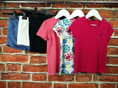Girls Bundle Age 4-5 Polo Ralph Lauren M&S Next Summer T-Shirts & Shorts 110Cm