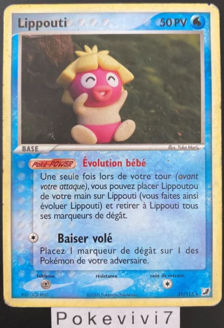 Carte Pokemon LIPPOUTI 31/115 Rare Bloc EX Forces Cachées FR OCCASION
