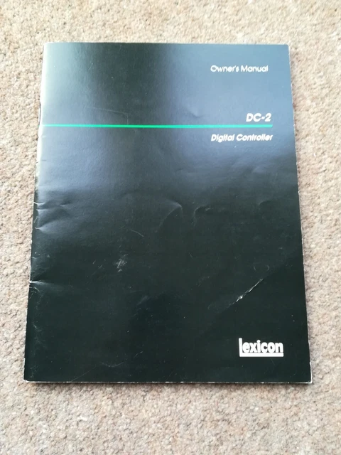 Lexicon Dc2 Digital Controller Owners Manual