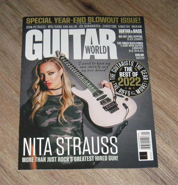 GUITAR WORLD 2023 magazine NITA STRAUSS Wolfgang Van Halen MOLLY Miller