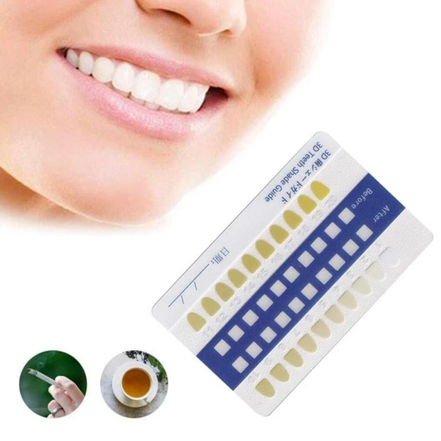 TEETH COLOR COMPARING Chart Tooth Shade Guide Whitening Supplies £7.39 ...