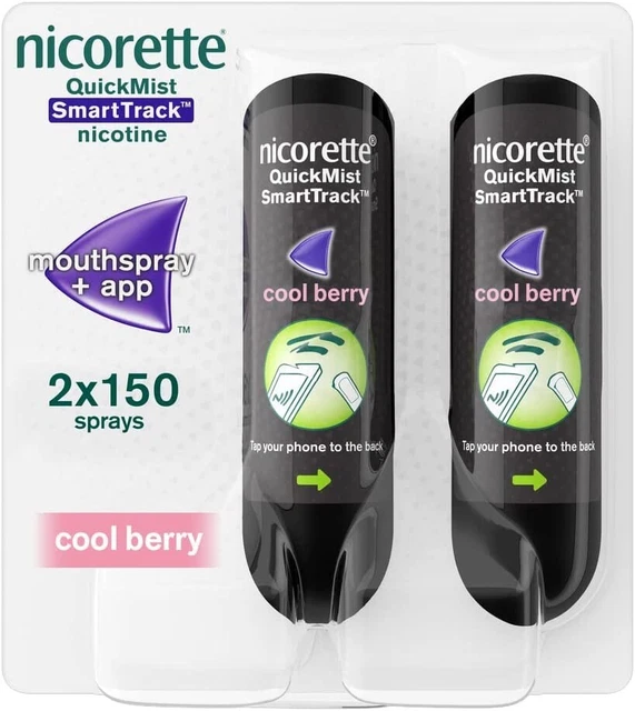 Nicorette Quickmist Smarttrack Coolberry Mouthspray 2 150 (02/2024) 10 Pacco