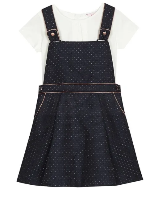 Girls Ted Baker Pinafore Set age 7-8 BNWT
