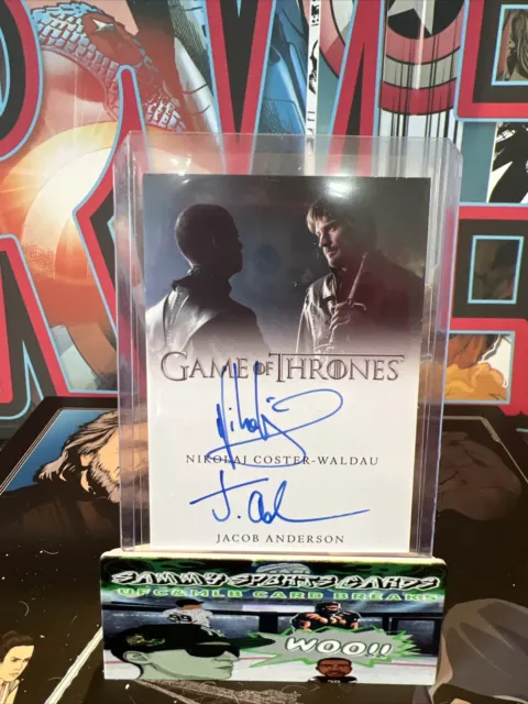 2022 rittenhouse game of thrones Volume 2 Dual Auto Jaime Lannister Grey Worm🔥