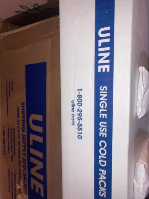 ULINE Reusable Cold Gel Dry Ice Packs 3oz 60 PACK Free Shipping Supplies