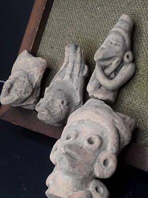 Mexican Pre Columbian Tlatilco Terracotta nice heads Group lot 2 3