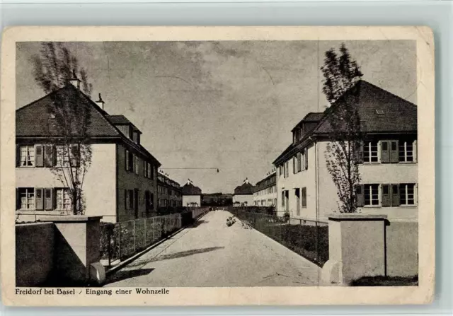 10137097 - Freidorf BL Eingang zur Wohnzeile AK 2 Eckknicke Muttenz 1928