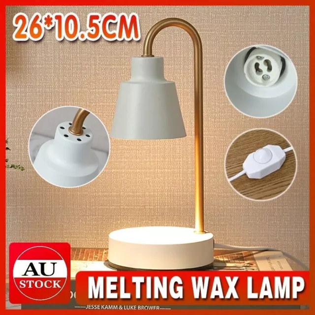 Aromatherapy Melting Wax Lamp Dimmable Night Light Table Candle Warmer Lamp AU