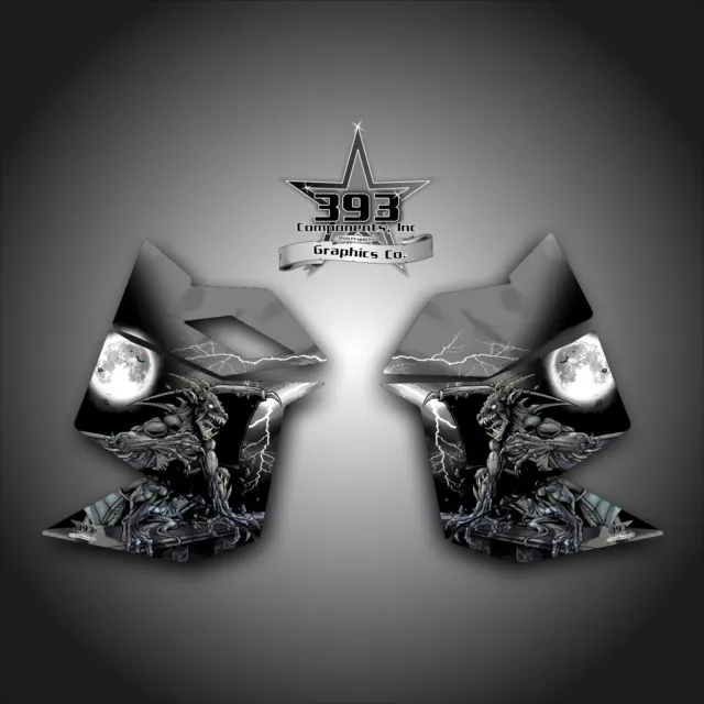 Ski Doo Rev Xp Snowmobile Sled Graphics Decal Sticker Side Panel Guardian Black