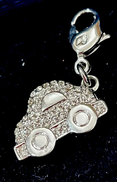 Swarovski  New Pink/Crystal “Vw”Beetle (Bug)  Charm #945223  “Rare & Htf”!!!