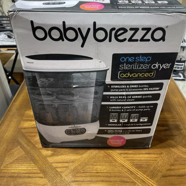 Baby Brezza One Step ADVANCED  Electric Sterilizer and Dryer - White (BRZ0069)
